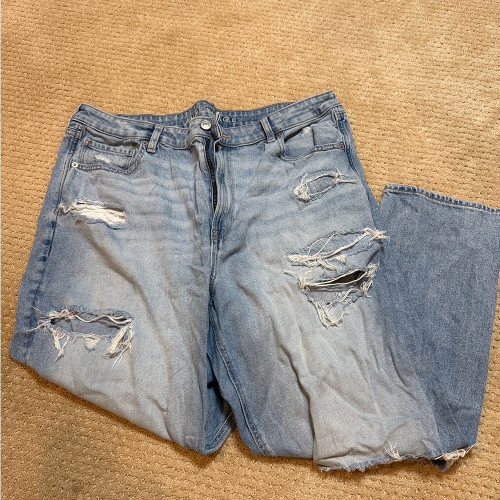 American Eagle Outfitters Men's Ripped Blue Jeans